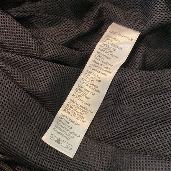 NWT Good American New Womens Size 6 3X Black Essential Track Pants - Picture 5 of 10